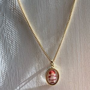 Vintage raggedy Anne necklace :)
